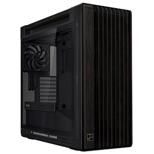 Obrázek ASUS case PROART PA602 WOOD TG PWM BLACK, Mid Tower, průhledná bočnice, černá