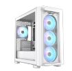 Obrázek ASUS case A23 PLUS TG ARGB, Mini Tower, průhledná bočnice, 4x120mm ARGB Fan, bílá