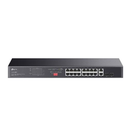Obrázek TP-Link CCTV switch TL-SG1218MP (16xGbE, 2xGbE/2xSFP combo, 16xPoE+, 250W)