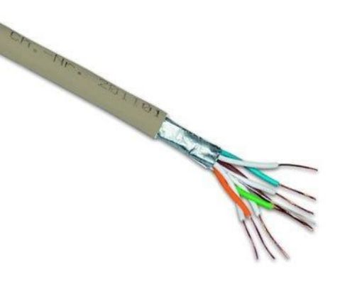 Obrázek FTP kabel PlanetElite, Cat6, drát, LS0H, Dca, šedý, cívka, 305m