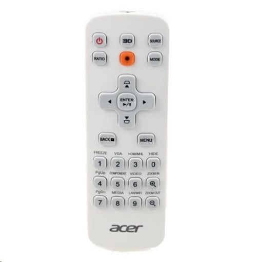 Obrázek ACER Universal Remote Controller J3 25 keys, white, enter, Laser stand-alone package