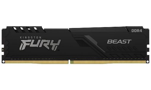 Obrázek KINGSTON DIMM DDR4 16GB 2666MT/s CL16 1Gx8 FURY Beast Černá