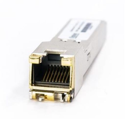 Obrázek SFP+ transceiver 10Gbps, 10GBASE-T, do 30m (CAT 6A či 7), RJ-45, 0 až 70°C, FORTINET komp.