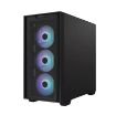 Obrázek ASUS case A21 PLUS, Mini Tower, průhledná bočnice, 4x 120mm ARGB Fan, černá