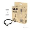 Obrázek Club3D Kabel USB4 v2 Typ-C, 80Gbps, Certifikovaný kabel, 4K540Hz, 8K240Hz, 16K60Hz, PD 240W, 1,2m