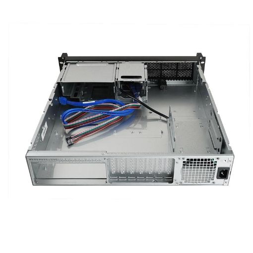 Obrázek CHIEFTEC skříň Rackmount 2U mATX/ATX, UNC-209SR-B, 400W PSU, 20" Slide Rail, Black