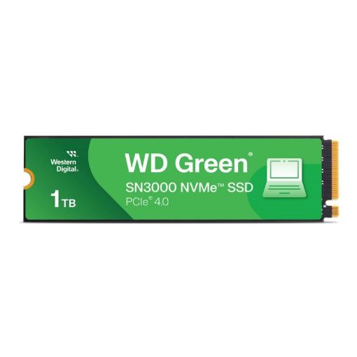 Obrázek WD GREEN SSD 1TB SN3000, PCIe Gen4x4, M.2 2280, (R:5000/W:4200 MB/s)