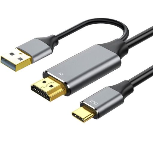Obrázek PREMIUMCORD Adaptér HDMI 2.0 na USB-C, 4K@60Hz, 2m