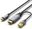 Obrázek PREMIUMCORD Adaptér HDMI 2.0 na USB-C, 4K@60Hz, 2m