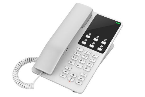Obrázek Grandstream GHP620W, hotelový VoIP telefon, 2 linky, 2 SIP účty, Wi-Fi, HD Audio, 3 cestná konference, Bílý