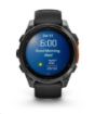 Obrázek Garmin fenix® 8 – 51 mm, AMOLED, Slate grey a Černý silikonový řemínek