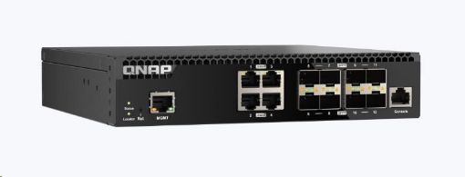 Obrázek QNAP switch QSW-M3212R-8S4T (8xSFP+,4x10GbE)