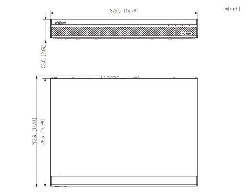 Obrázek Dahua NVR4216-4KS3, NVR, 16×IP, 12Mpx, 80Mbps (160Mbps bez AI), H.265+, 2× HDD, 4K-HDMI, 1× LAN, analytiky