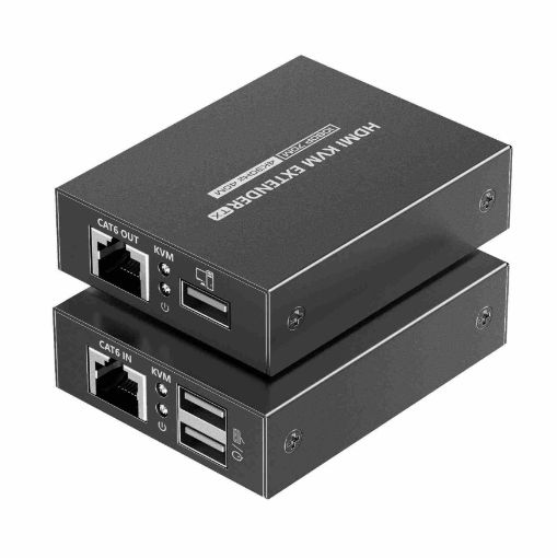 Obrázek PREMIUMCORD HDMI KVM extender 4K a FULL HD 1080p na 70m s přenosem USB