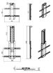 Obrázek Motorizovaný stropní držák Tv Fiber Mounts FM-KD2