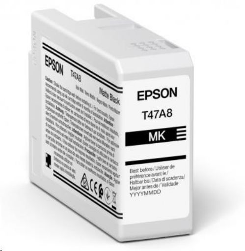 Obrázek EPSON ink Singlepack Matte Black T47A8 UltraChrome Pro 10 ink 50ml