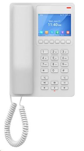 Obrázek Grandstream GHP630W SIP WiFi hotelový telefon s displejem bílý