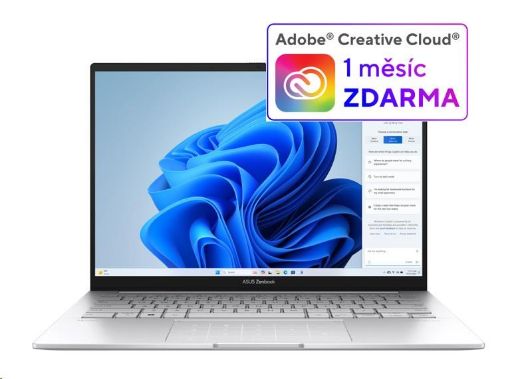 Obrázek ASUS NTB Zenbook 14 OLED (UX3405MA-OLED862X), Ultra 9 185H,14"2880x1800,32GB,1TB SSD,IntelArc,W11Pro,Silver