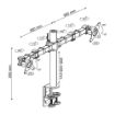 Obrázek Stolní držák na 2 monitory Ergosolid NF12