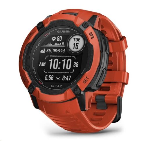 Obrázek Garmin GPS sportovní hodinky Instinct 2 2X Solar (Red) EU