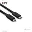 Obrázek Club3D Kabel Thunderbolt 5, 80/120Gbps, Certifikovaný kabel, 1x 4K540Hz, 2x8K240Hz, PD 240W, 1m