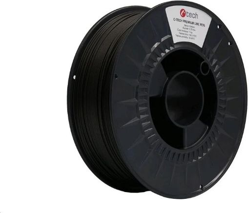 Obrázek C-TECH Tisková struna (filament) PREMIUM LINE, PETG, carbon, 1,75mm, 1kg