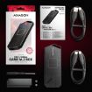Obrázek AXAGON EEM2-GAM, USB-C 10Gbps - NVMe & SATA SSD GAME M.2 box, bezšroubkový