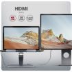 Obrázek AXAGON HMC-STND, stojan pro 10"-16" notebooky, USB 5Gbps hub, 3x USB-A, HDMI 4k/60Hz, RJ-45, PD 100W, kabel USB-C 60cm