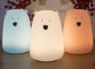Obrázek Rabbit & Friends Dotyková lampička medvídek s ovládáním | Bílá