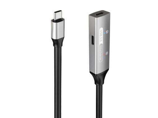 Obrázek PREMIUMCORD USB-C repeater a prodlužovací kabel Male-Female, 5Gbps Aluminium 15m