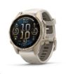 Obrázek Garmin fenix® 8 – 43 mm, AMOLED, Sapphire, Soft Gold / Fog grey se silikonovým řemínkem, EU