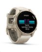 Obrázek Garmin fenix® 8 – 43 mm, AMOLED, Sapphire, Soft Gold / Fog grey se silikonovým řemínkem, EU