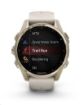 Obrázek Garmin fenix® 8 – 43 mm, AMOLED, Sapphire, Soft Gold / Fog grey se silikonovým řemínkem, EU