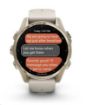 Obrázek Garmin fenix® 8 – 43 mm, AMOLED, Sapphire, Soft Gold / Fog grey se silikonovým řemínkem, EU