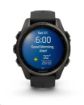 Obrázek Garmin fenix® 8 – 43 mm, AMOLED, Sapphire, Carbon grey DLC titanium, Black / Pebble grey se silikonovým řemínkem, EU
