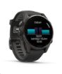 Obrázek Garmin fenix® 8 – 43 mm, AMOLED, Sapphire, Carbon grey DLC titanium, Black / Pebble grey se silikonovým řemínkem, EU