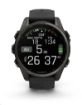 Obrázek Garmin fenix® 8 – 43 mm, AMOLED, Sapphire, Carbon grey DLC titanium, Black / Pebble grey se silikonovým řemínkem, EU