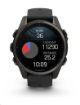 Obrázek Garmin fenix® 8 – 43 mm, AMOLED, Sapphire, Carbon grey DLC titanium, Black / Pebble grey se silikonovým řemínkem, EU