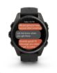 Obrázek Garmin fenix® 8 – 43 mm, AMOLED, Sapphire, Carbon grey DLC titanium, Black / Pebble grey se silikonovým řemínkem, EU