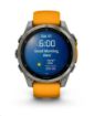 Obrázek Garmin fenix® 8 – 47 mm, AMOLED, Sapphire, Titanium s Orange/Graphite silikonovým řemínkem, EU