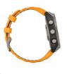 Obrázek Garmin fenix® 8 – 47 mm, AMOLED, Sapphire, Titanium s Orange/Graphite silikonovým řemínkem, EU