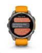 Obrázek Garmin fenix® 8 – 47 mm, AMOLED, Sapphire, Titanium s Orange/Graphite silikonovým řemínkem, EU