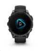 Obrázek Garmin fenix® 8 – 47 mm, AMOLED, Sapphire, Carbon grey DLC titanium s Black/Gray silikonovým řemínkem, EU