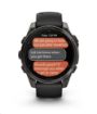 Obrázek Garmin fenix® 8 – 47 mm, AMOLED, Sapphire, Carbon grey DLC titanium s Black/Gray silikonovým řemínkem, EU