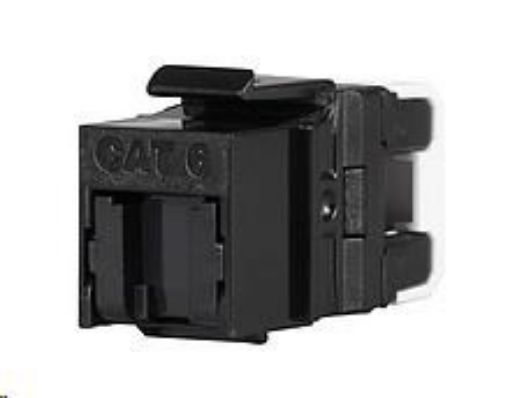 Obrázek Solarix Rychlozařezávací keystone CAT6 UTP RJ45 černý pro kleště SXKJ-NA-BU SXKJ-6-UTP-BK-NA