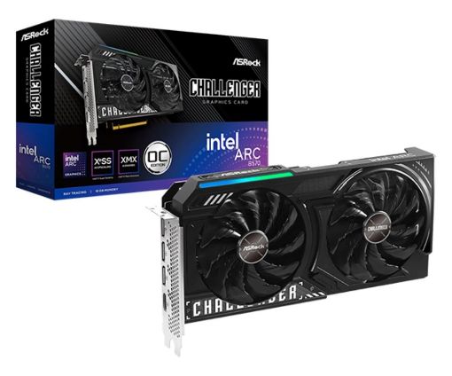 Obrázek ASRock VGA Intel Arc B570 Challenger 10G OC, Arc B570, 10GB GDDR6, 3xDP, 1xHDMI