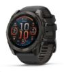 Obrázek Garmin fenix® 8 AMOLED Sapphire - 51 mm - Carbon Gray DLC Titanium with Black | Pebble Gray Silicone Band, EU