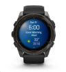 Obrázek Garmin fenix® 8 AMOLED Sapphire - 51 mm - Carbon Gray DLC Titanium with Black | Pebble Gray Silicone Band, EU