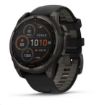 Obrázek Garmin - fenix 8 Solar Sapphire - 47 mm - Carbon Gray DLC Titanium with Black | Pebble Gray Silicone Band, EU
