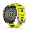 Obrázek Garmin - fenix 8 Solar Sapphire - 47 mm - Titanium with Amp Yellow | Graphite Silicone Band, EU